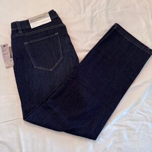 Liz Claiborne Dark Vintage Boyfriend Straight Leg Jeans New With Tags Size 8S
